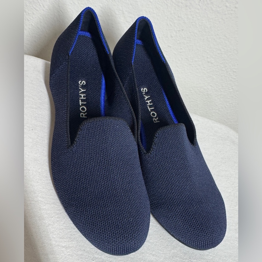 Rothy's Navy Blue Knit Flats